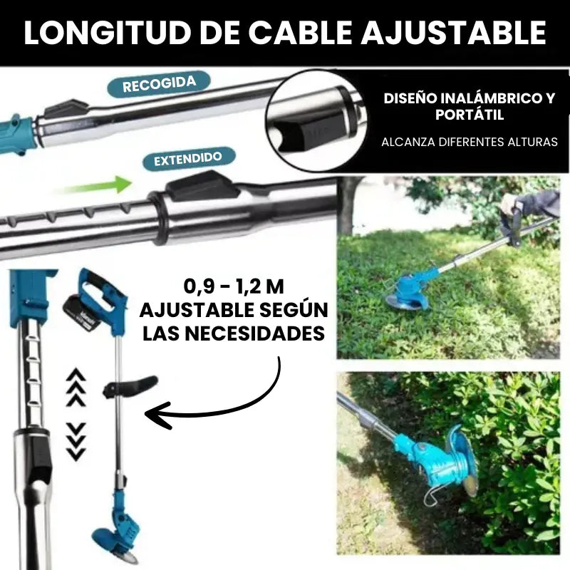 Cortadora de Cesped Inalambrica TurboBlade™ [2 BATERÍAS DE 98V]